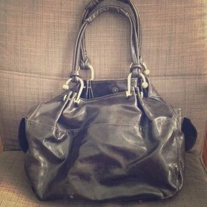 Big Buddha faux leather brown purse.